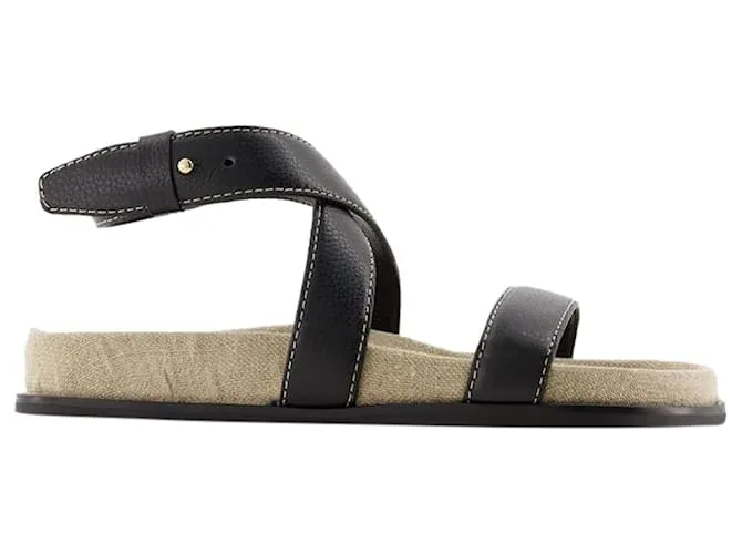 Totême Las Sandalias Chunky - TOTEME - Cuero - Negro 