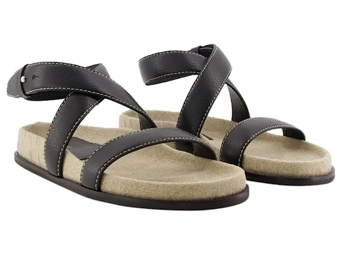 Totême Las Sandalias Chunky - TOTEME - Cuero - Negro 