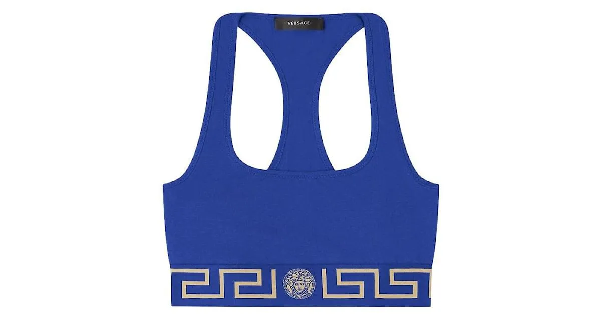 Versace Tops Azul oscuro 