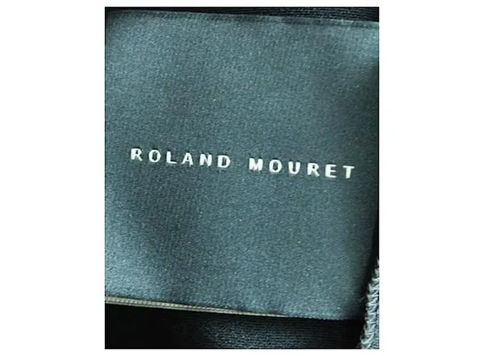 Vestido ROLAND MOURET De Crepé Negro 