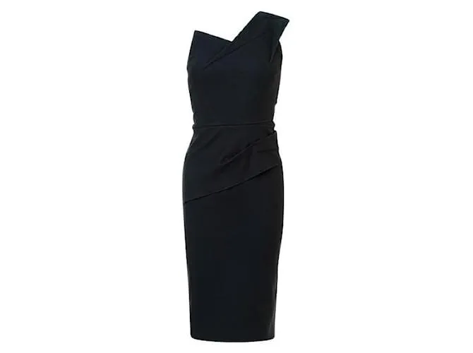 Vestido tubo estructurado Roland Mouret Negro 