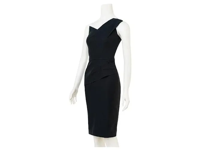 Vestido tubo estructurado Roland Mouret Negro 