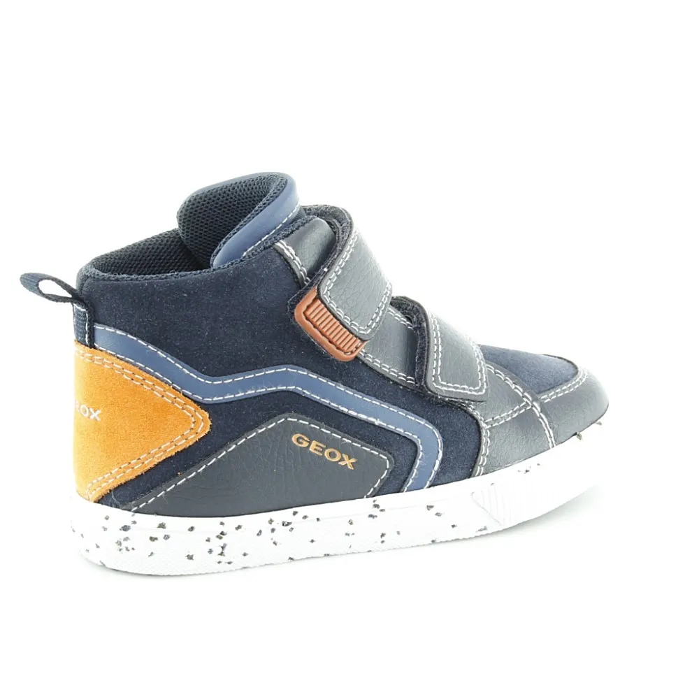 Zapato abotinado Geox Kilwi Azul-Naranja